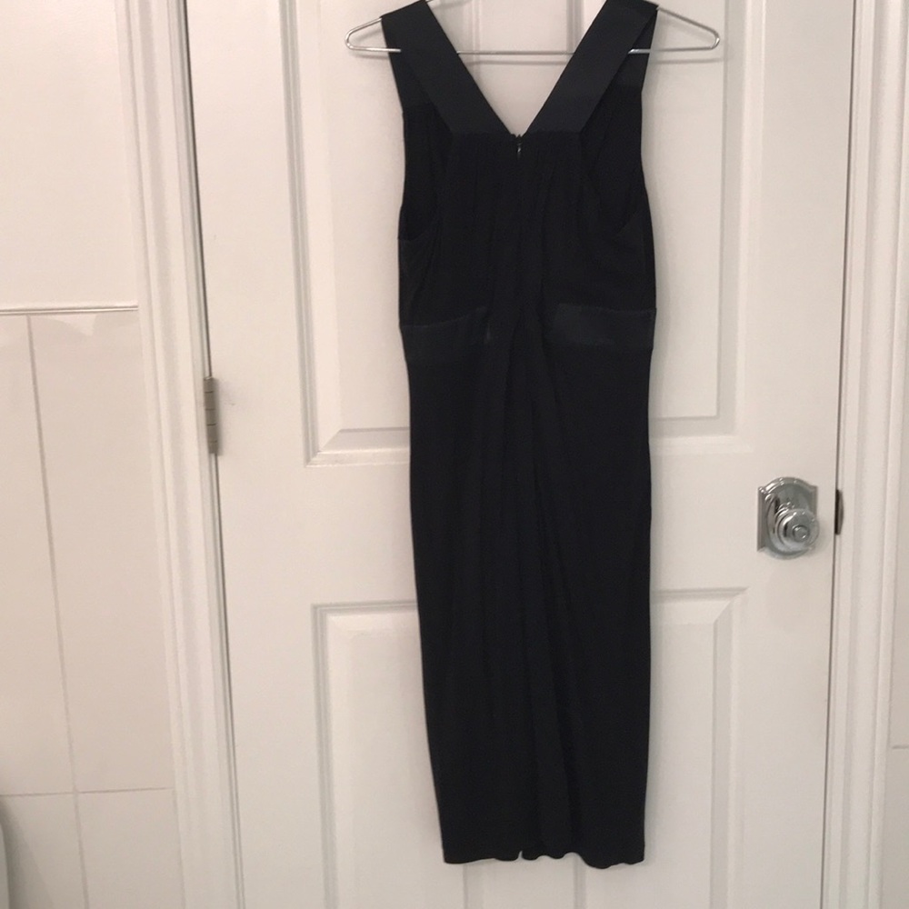 Kenneth Cole New York black dress with satin trim